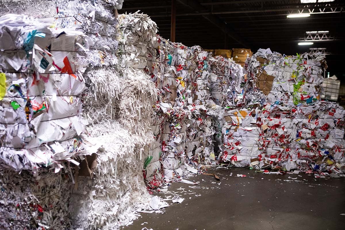 Royal Paper Stock facility and recovered materials